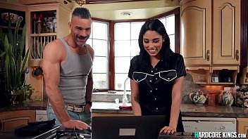 Preview 1 of Areby Sleeping Sex - Gardener anal fucks Latina maid