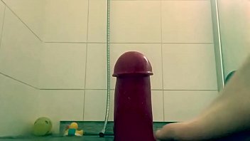 Preview 2 of Motherless Machines - Dildo fuck and fisting in the shower.