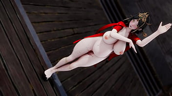 Preview 2 of Xoxoxo Silvanars - 含英/战双帕弥什 动漫/二次元 中国风红衣孕肚裸舞（3D成人动漫）