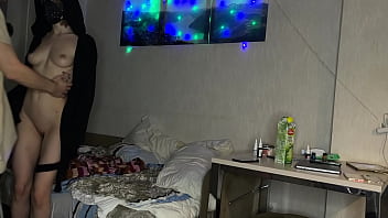 Preview 4 of Stepson Force - Homemade threesome - a girl seduced a couple of gays and invited them to fuck - 1.143