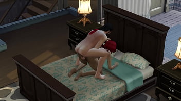 Preview 3 of Malayali Bathing - SIMS 4 - MATURE CHUBBY RED HEAD GETS ANAL FUCKED