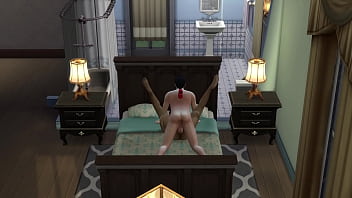 Preview 1 of Malayali Bathing - SIMS 4 - MATURE CHUBBY RED HEAD GETS ANAL FUCKED