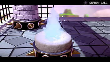 Preview 2 of Blowjob Umfrage - Princess Quest vs Thwompette monster Futanari - Hentai 3D Animation Peach