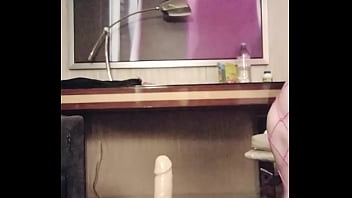 Preview 1 of Y Daugter - MarieG - Pink lingerie with white dress dildo ass fuck