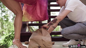 Preview 1 of Xxxbiof - Asian teen neighbor did not wear panties and it became quite obvious
