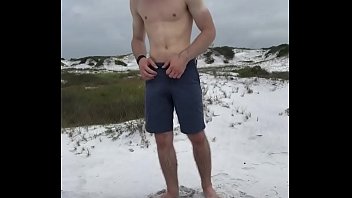 Preview 2 of Fakings Mari Bb - Justin naked at the beach