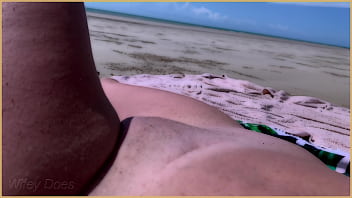 Preview 2 of Stephen Cox - Flashing my pussy at the beach to the watchers