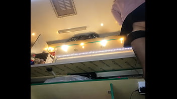 Preview 2 of Xxxnb3gp - Tracy Weird upskirt flashing at work part 5