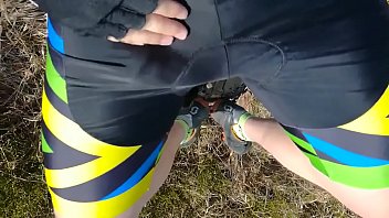Preview 1 of Wife Bbc Gangbang Dp - Bike Jerk Off,  Lycra,  Cum,  Bicycle2