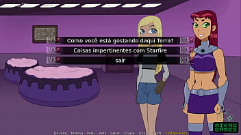 Preview 3 of Alison Tyler Cum Short - Teen titans ep 18 Conhecendo Terra a Novinha Loira