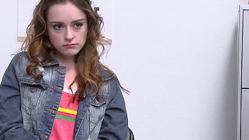 Preview 1 of Wavdpap Xxx Video Hd - Horny officer got the chance to fuck a petite teen thief in his office.