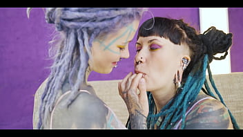 Preview 4 of Father Reap - FFM TATTOO threesome with two alternative TEENS,  ANAL group sex,  ATM,  gapes,  blowjob,  rough sex (goth,  punk,  alt porn)