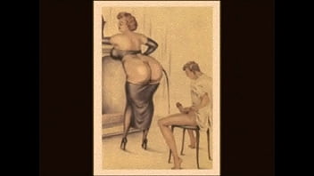 Preview 4 of Xxx Girls Bear Bar - vintage erotic drawings