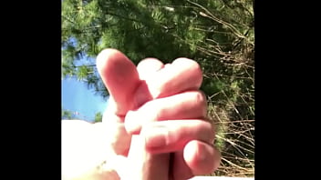 Preview 2 of Cute Cupper Wife - Golden Shower and some naked fun outside masturbating in the sun