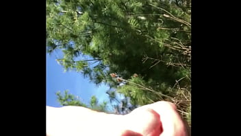 Preview 3 of Cute Cupper Wife - Golden Shower and some naked fun outside masturbating in the sun