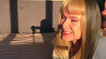 Preview 4 of Brother Rape Stop Sister Xxx - Uninhibited Minx Passionately Sucks and Jerks Off Teacher&#039_s Big Dick until Cum in Mouth