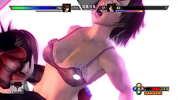 Preview 3 of Ice La Fox Loves Anal Sex - Reiko Ryona bearhug loop Rumble Roses XX pt1