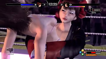 Preview 4 of Ice La Fox Loves Anal Sex - Reiko Ryona bearhug loop Rumble Roses XX pt1