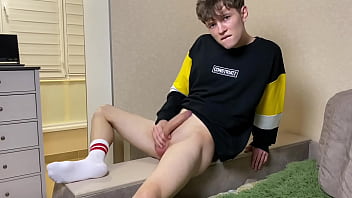 Preview 3 of Call Xxx Girls And Girls - Cute Boy Jerking his Monster Dick before go to Bed / Goodnight !!! / Horny