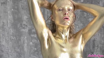 Preview 2 of Brutal Gangbang Tgp Abuse - Paints Herself and Rides a Cock - Deepthroat and Doggystyle Fuck - Laloka4you