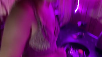 Preview 1 of Romantic Horny Young - Juicy blowjob from a housewife in the kitchen with a frying pan in her hands