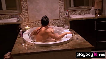 Preview 3 of Girls Self Cum Finger - Busty amateur MILF Pasha and her GF pleasing a hard asian cock