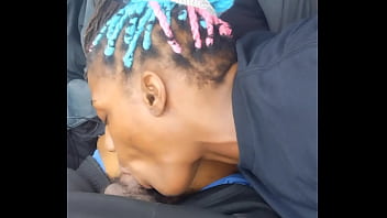 Preview 3 of School Grl Bobs - Sexy Black Milf Gives Daddy Blowjob In Car (KuroYukiExperience)