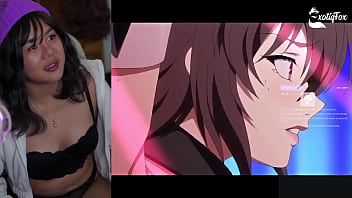 Preview 1 of Wjfmxwbyi - HOT DRAGONBALL HENTAI REACTION CUTE ASIAN STREAMER ExotiqFox Solo Gooner Girl Masturbation Hentai Reaction Funny Vegeta Bulma