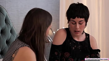 Preview 1 of Slave Inces - Busty lesbian milf tribibng with her gf