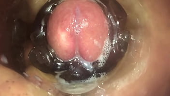 Preview 4 of Girlfriend And Another Man - flashlight cumshot compilation