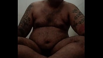 Preview 1 of Self Fat Hd Spank - Vaibhav Plunges His Dick Naked In The Bathroom