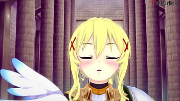 Preview 1 of Ninas Monas - Lalatina Dustiness Darkness Sucking dick and boobjob titijob | 1 | Kono Subarashii | Pov and Full on PTRN and Sheer Fantasyking3