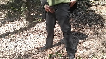 Preview 4 of Dahka Sxxy Video - GG Pissing in the Wood