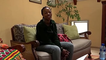 Preview 1 of Mia Kolefa Sx Vido - West-African MILF Casted As A Maid in Fake Job Interview