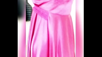 Preview 3 of Giant Dicker - Pink silky gf