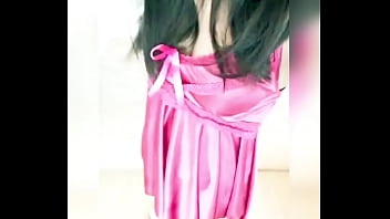 Preview 1 of Giant Dicker - Pink silky gf