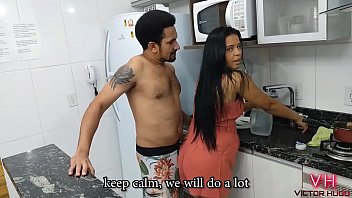 Preview 2 of Chubby Hd Tube Full - NAMORADA PUTA DANDO NA COZINHA