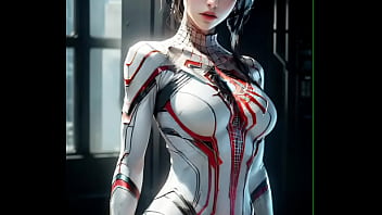 Preview 4 of Momfuck With Son - Ai Lookbook 4K - [Spiderman] Spidergirl futuristic suit she look ready