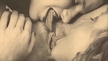 Preview 2 of Boy Spurn With Girls Sex - Vintage Steam Age Threesome