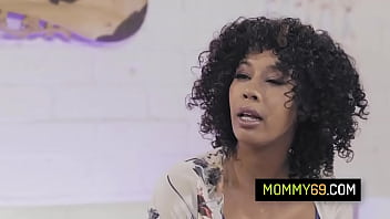 Preview 2 of Japanese Scat Forced - Hot black stepmom Misty Stone has threesome sex with her stepdaughter Daya Knight and stepson