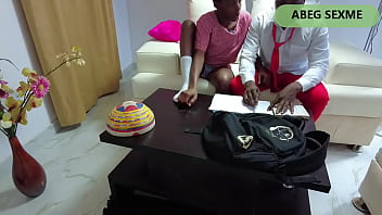 Preview 1 of Bangladeshi Servant - Ebony black African student seduce Step brother and received the Big black dick orgasm