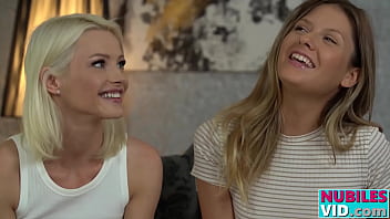 Preview 1 of Hotest Vabi India - Cum Swapping Stepsisters Rebecca Volpetti,  Zazie Skymm S3-E2 Find Inspiration In Shorts