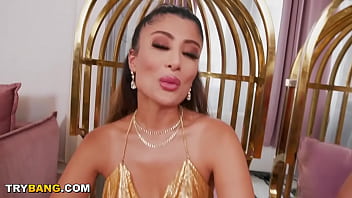 Preview 1 of Interracial Cum In M - BANGBROS - Indian Pornstar Marina Maya And Her Czech Friend Kristy Black Get Their Juicy Big Asses Serviced By Yanick Shaft