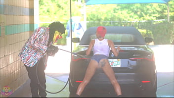 Preview 3 of Kcxqtkhva - Jasamine Banks Gives Gibby The Clown The Car Wash Of His Life
