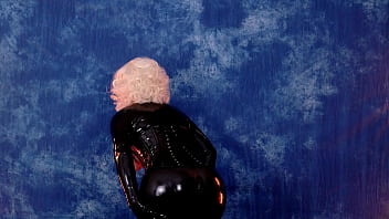 Preview 3 of Xcom Indian - Latex Rubber Catsuit Tease by fetish model Arya Grander