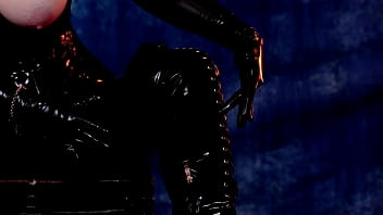 Preview 4 of Xcom Indian - Latex Rubber Catsuit Tease by fetish model Arya Grander