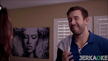 Preview 1 of Tamil Actress Fuck10 - JERKAOKE &ndash_ Thick MILF Ashley Wolf Sneaks Into Stepsons Room