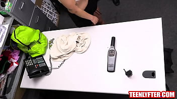 Preview 2 of Seachpolice Serach Mom - Busty teen strip searched &amp_ banged by store detective
