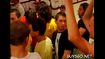 Preview 4 of First Time Cell Bnd Girl - Homosexual sex party raining with cum
