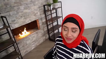 Preview 2 of Doog Fucking Stuck Mom - Hijab Stepmom Lilly Hall Learns How To Pleasure